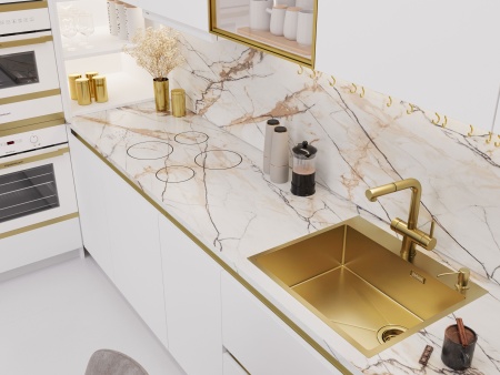 картинка Мойка EMB-560(TOP), цвет Золото PVD от магазина SEFI