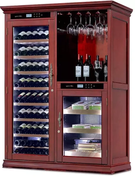 картинка Винный шкаф Meyvel MV108-WM2-BAR-HUM-C от магазина SEFI