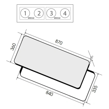 картинка Индукционная варочная панель ELICA Ratio 874 Slim BL от магазина SEFI