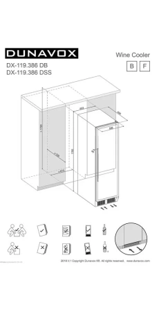картинка Винный шкаф Dunavox DX-119.386DSS от магазина SEFI