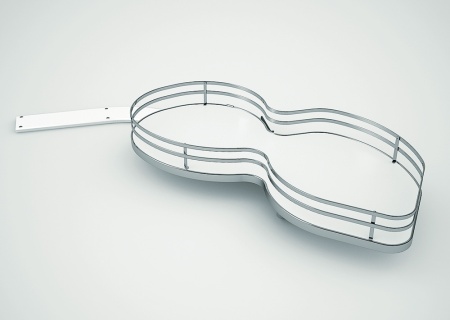 картинка Карусель Nuvola Solo NEW с 1-й полкой правая в шкаф 450мм, плоский пруток infinity line от магазина SEFI