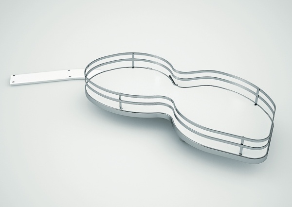 картинка Карусель Nuvola Solo NEW с 1-й полкой правая в шкаф 450мм, плоский пруток infinity line от магазина SEFI