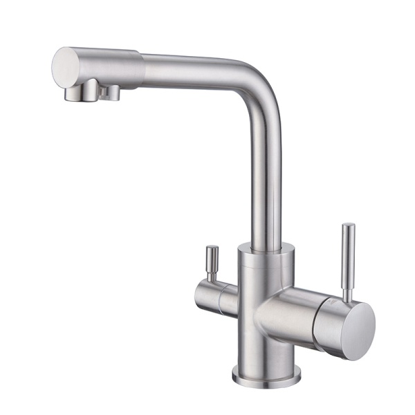 картинка Смеситель для кухни с подключением к фильтру, EMAR ЕС-3003, цвет сатин от магазина SEFI