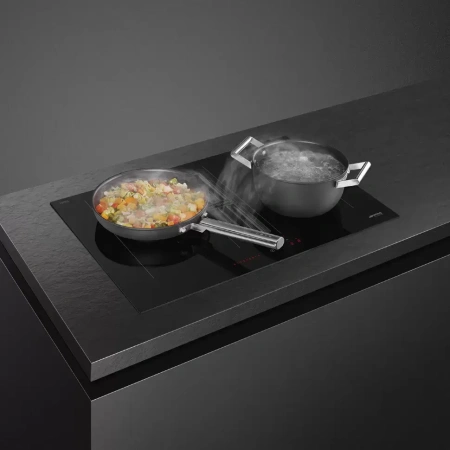 картинка Варочная панель с встроенной вытяжкой Smeg HOBD472D от магазина SEFI