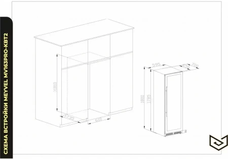 картинка Винный шкаф Meyvel MV163PRO-KBT2 от магазина SEFI