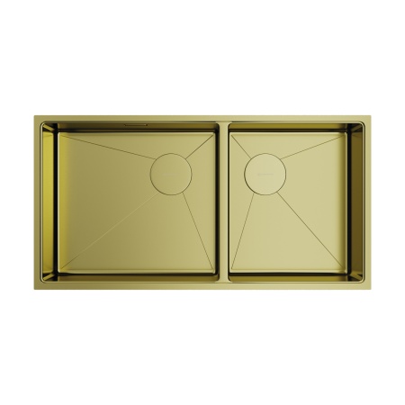 картинка Omoikiri Taki 85-2-LB-U/IF Side-LG нерж. сталь/светлое золото от магазина SEFI