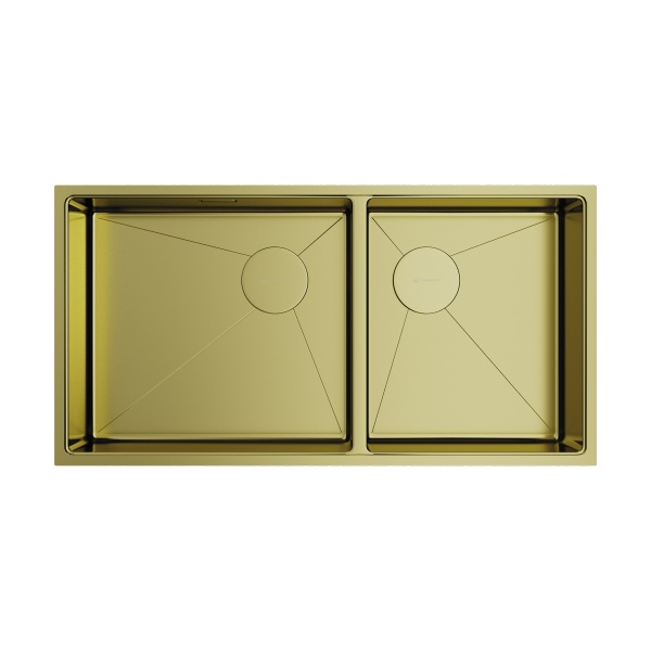 картинка Мойка Omoikiri Taki 85-2-LB-U/IF Side-LG нерж. сталь/светлое золото от магазина SEFI