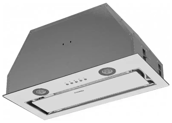 картинка Встраиваемая вытяжка MAUNFELD TRAPEZE 602IG белый от магазина SEFI