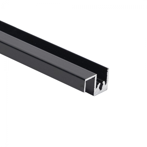 картинка Профиль алюминиевый SENATOR черный глянец горизонт верхн. L-6000 мм АЛЮТЕХ для узкой сис-мы от магазина SEFI