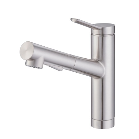 картинка Смеситель для кухни c выдвижной лейкой, EMAR 3012, цвет сатин от магазина SEFI