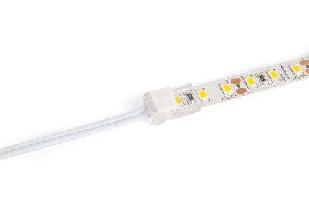 картинка Разъем для соединения LED ленты шириной 8мм и кабеля 22-18 AWG, белый от магазина SEFI