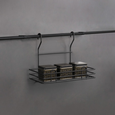 картинка Корзина на трубу d16 одинарная мини CWJ102M черный AKS от магазина SEFI