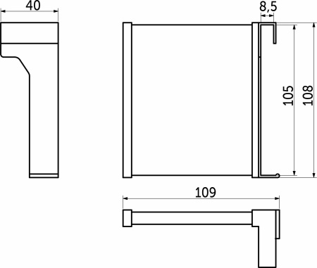 картинка Делитель продольный Slimbox AKS белый от магазина SEFI