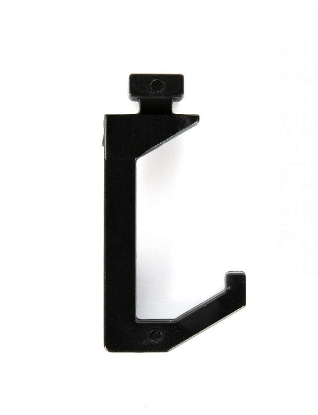 картинка Интерьерные стеллажные Система FLAG Крючок 13х35, брашированный матовый черный магазин SEFI являющийся официальным дистрибьютором в России  картинка Интерьерные стеллажные Система FLAG Крючок 13х35, брашированный матовый черный от магазина SEFI