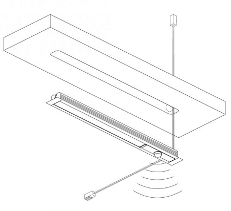 картинка Светильник светодиодный Diva IFR Master, 1,44 Вт, 12В, свет холодный алю, 376х11х14,5мм от магазина SEFI