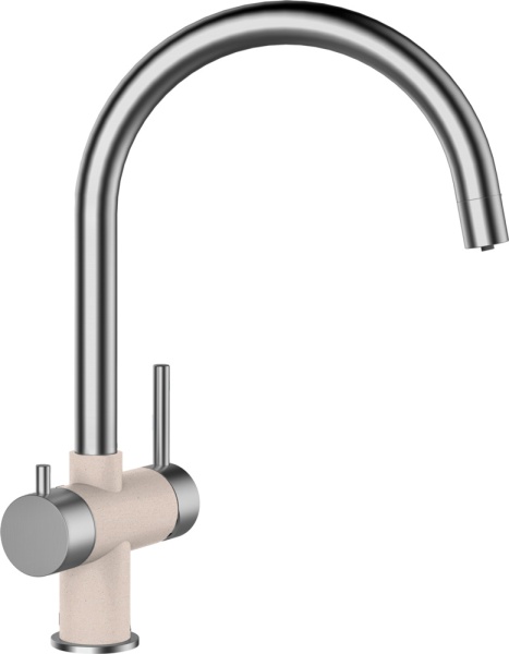 картинка Смеситель Schock Ares Cristalite сталь/эверест от магазина SEFI