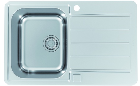 картинка Мойка ALVEUS LINE MAX 80 SAT-90 790x500 в комплекте с сифоном 1130551 от магазина SEFI