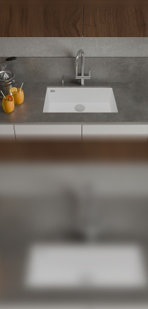 картинка Мойка Rivelato STRIA 7669 1-чаш 760*435 Белый 101 от магазина SEFI
