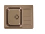 картинка Мойка Alveus LINE MONARCH 110-COPPER 610x500 в комплекте с выпуском и сифоном от магазина SEFI