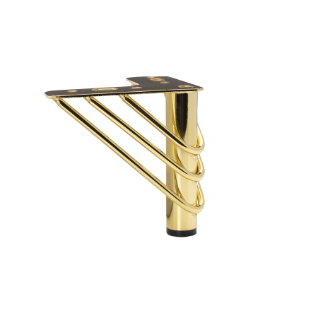 картинка Опора меб. мет. RAY h120 угловая золото AKS от магазина SEFI