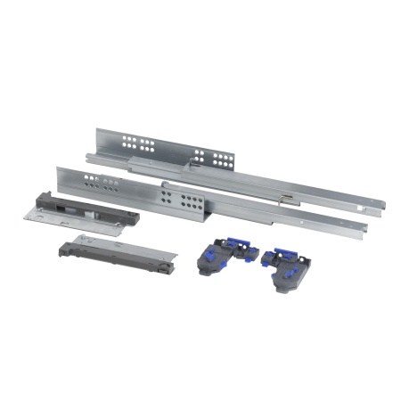 картинка Направляющая скрытого монтажа L-550 push to open ДСП до19mm с замками PRIME by AKS 3D полное выдвижение от магазина SEFI