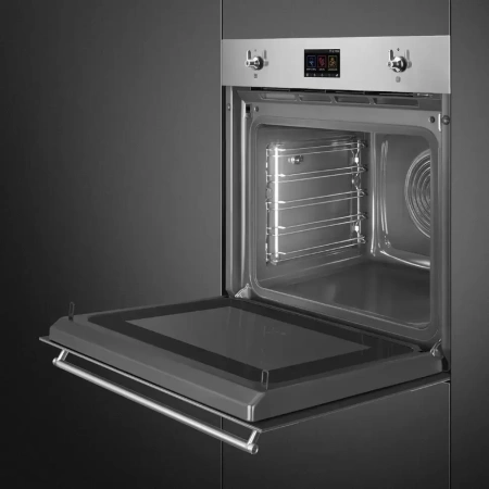 картинка Духовой шкаф c паром и СВЧ Smeg SO6303APX от магазина SEFI