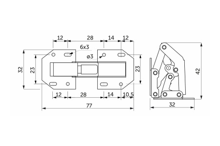 картинка Петля поршневая малая AKS от магазина SEFI