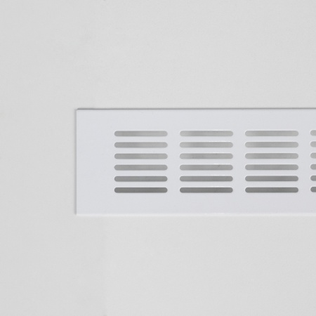 картинка Решетка вентиляционная 480х60мм белая алюминий AKS магазин SEFI являющийся официальным дистрибьютором в России  картинка Решетка вентиляционная 480х60мм белая алюминий AKS от магазина SEFI