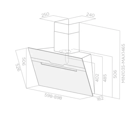 картинка Вытяжка ELICA MAJESTIC WH/A/90 LED от магазина SEFI