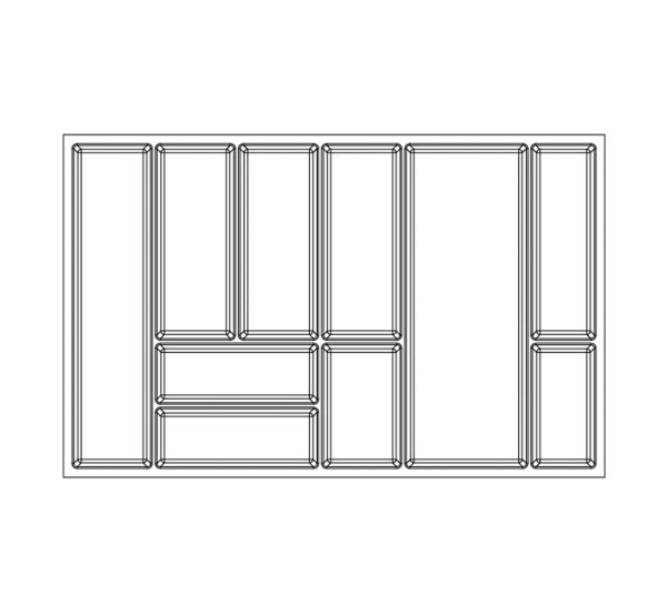 картинка Лоток BASIC Soft-Touch для столовых приборов, фасад 800 мм, для Blum Tandembox 500, орион серый от магазина SEFI