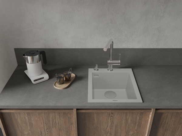 картинка Мойка Rivelato ZENO 4150 1-чаш 410*500 Серый 803 от магазина SEFI