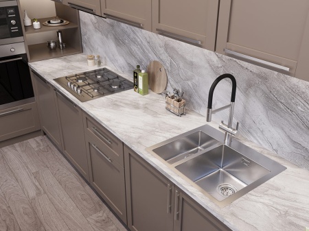 картинка Мойка Oulin FTR202R, поверхность сатин от магазина SEFI