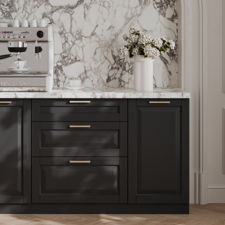 картинка Ручка меб. скоба мет. BELLINI 128, графит шлифованный, AKS магазин SEFI являющийся официальным дистрибьютором в России  картинка Ручка меб. скоба мет. BELLINI 128, графит шлифованный, AKS от магазина SEFI