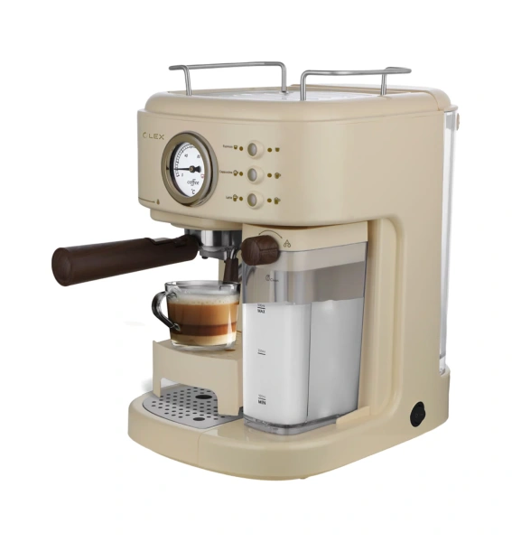 картинка Кофеварка с автоматическим капучинатором LEX LXCM 3504-1 от магазина SEFI