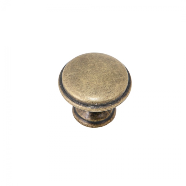 картинка Ручка меб. кнопка мет. FRESKA античная латунь, AKS от магазина SEFI