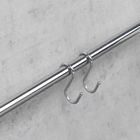 картинка Крючок на трубу d16 ретро двойной хром AKS от магазина SEFI