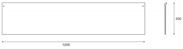 картинка Интерьерные стеллажные Система SKYLINE Алюминиевая полка 1200х200мм, нержавеющая сталь магазин SEFI являющийся официальным дистрибьютором в России  картинка Интерьерные стеллажные Система SKYLINE Алюминиевая полка 1200х200мм, нержавеющая сталь от магазина SEFI