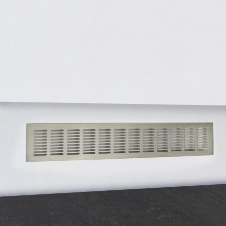 картинка Решетка вентиляционная 480х80мм инокс алюминий AKS магазин SEFI являющийся официальным дистрибьютором в России  картинка Решетка вентиляционная 480х80мм инокс алюминий AKS от магазина SEFI