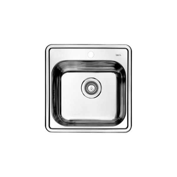 картинка Мойка с сифоном арт. S11UPS0i84, нерж. сталь, шелк, 485*485, Strit S, IDDIS, STR48S0i77S от магазина SEFI