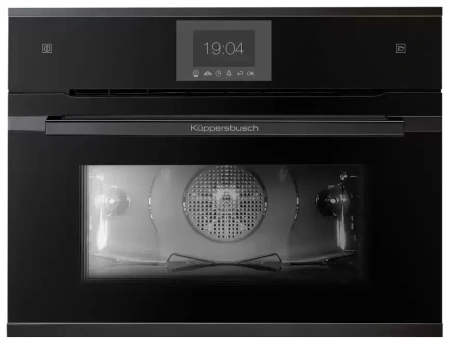 картинка Компактный духовой шкаф с паром Kuppersbusch CBD 6550.0 S2 Black Chrome от магазина SEFI