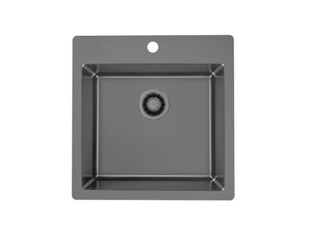 картинка Мойка Alveus PURE MONARCH 30 new ANTHRACITE FS 515X525 в компл. с выпуском без сифона, от магазина SEFI