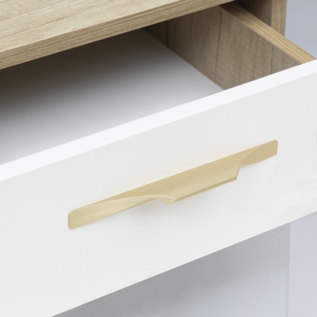 картинка Ручка меб. скоба алюм. ENVISION 96-128/241 брашированное золото, AKS от магазина SEFI