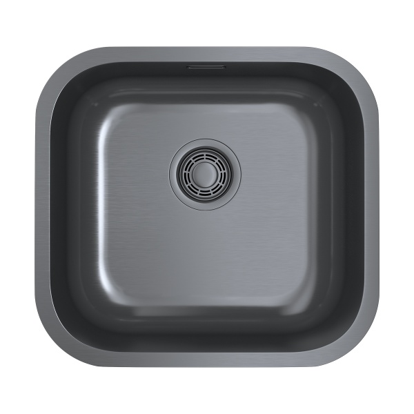 картинка Omoikiri Omi 44-U/I-GM нерж. сталь/вороненая сталь от магазина SEFI