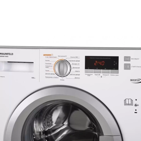 картинка Встраиваемая стиральная машина с сушкой и инвертором MAUNFELD MBWM1486S от магазина SEFI