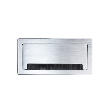 картинка Выдвижной удлинитель Atlas USB, 2 розетки, 2xUSB, HDMI, LAN, шлиф. сталь, AKS от магазина SEFI