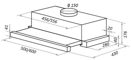 картинка Встраиваемая вытяжка MAUNFELD VS Fast 50 белый от магазина SEFI