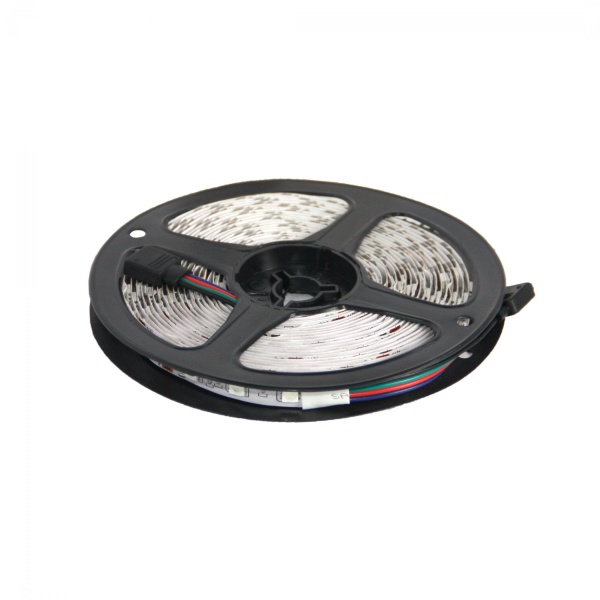 картинка Лента светодиодная RGB влагостойкая - 10W/m, 12V, 10мм, 5050, 60 д/м, IP65, цветная - 5м, AKS от магазина SEFI