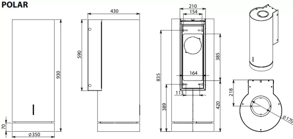 картинка Вытяжка Falmec POLAR X от магазина SEFI
