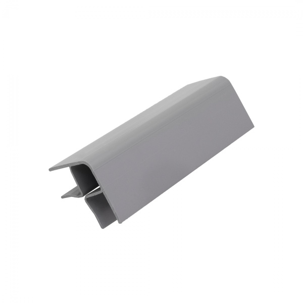 картинка Угол гибкий к цоколю мебельному ПВХ h=150 серый THERMOPLAST (909) от магазина SEFI