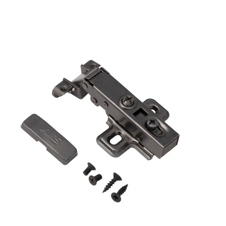 картинка Петля д/алюм.рамки Z-1 накладная с доводчиком h0 clip-on AKS PLUS черная (саморезы, заглушки) магазин SEFI являющийся официальным дистрибьютором в России  картинка Петля д/алюм.рамки Z-1 накладная с доводчиком h0 clip-on AKS PLUS черная (саморезы, заглушки) от магазина SEFI